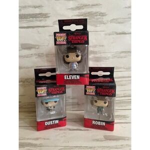 Stranger Things Funko Pop pocket keychains lot of 3